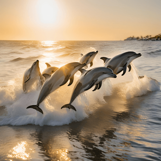 trabajo en equipo, colaboración delfines